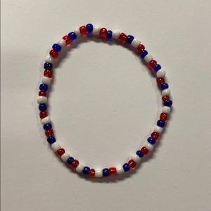 red white & blue anklet